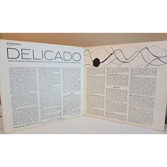 Lew Davies & His Orchestra Delicado LP 1963 Command RS 846 SD Vinyl Record - Picture 3 of 5